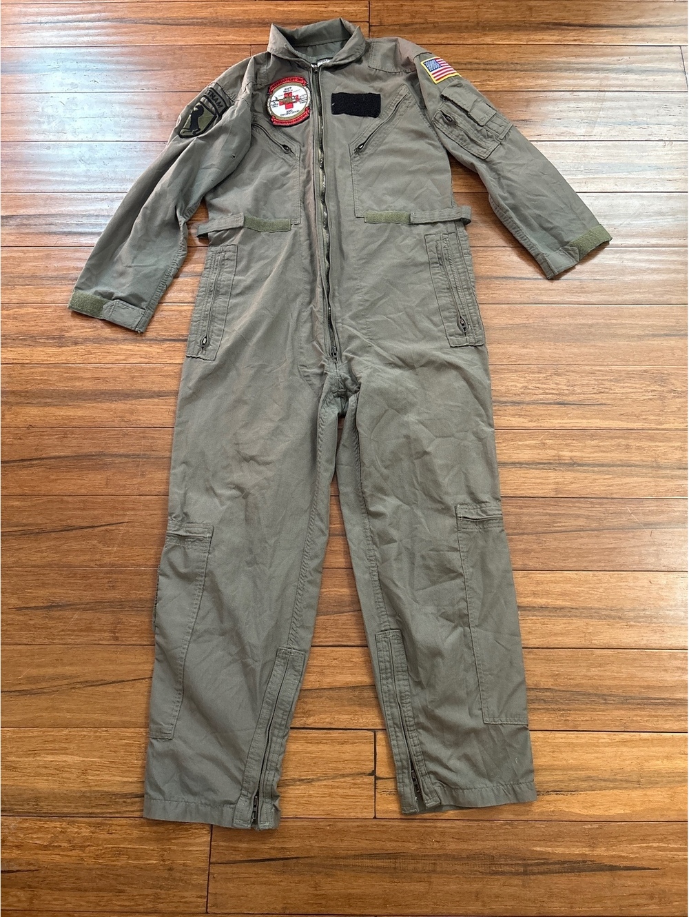 Us Army USAF Flyers Coveralls Mens 42R Green Sage Flight Suit FR Summer USGI